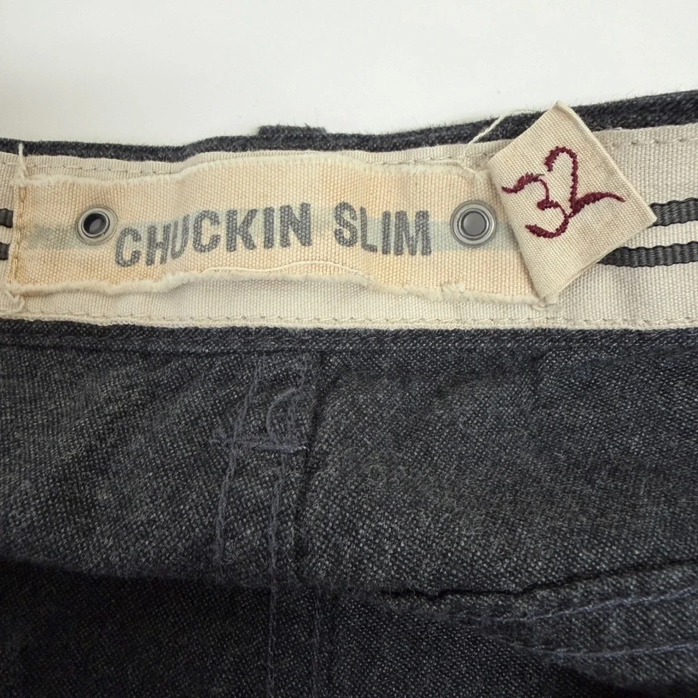 Converse x‎ John Varvatos Chuckin Slim charcoal Wash Denim Jeans Mens Size 32 - Picture 4 of 13